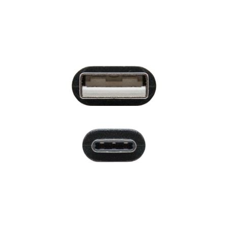 art_nan-cab-10-01-2102_3 Cable usb 2.0 nanocable 10.01.2102/ usb tipo-c macho - usb macho/ 480mbps/ 2m/ negro