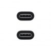 Cable USB 2.0 Tipo-C Nanocable 10.01.2301-L150/ USB Tipo-C Macho - USB Tipo-C Macho/ 480Mbps/ 1.5m/ Negro