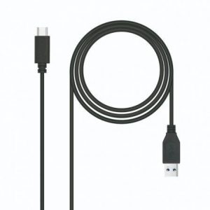 Cable usb 3.1 tipo-c nanocable 10.01.4001-l150/ usb tipo-c macho - usb macho/ 10gbps/ 1.5m/ negro