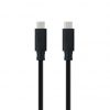 art_nan-cab-10-01-4100_1 Cable usb 3.1 tipo-c nanocable 10.01.4100/ usb tipo-c macho - usb tipo-c macho/ hasta 100w/ 10gbps/ 50cm/ negro