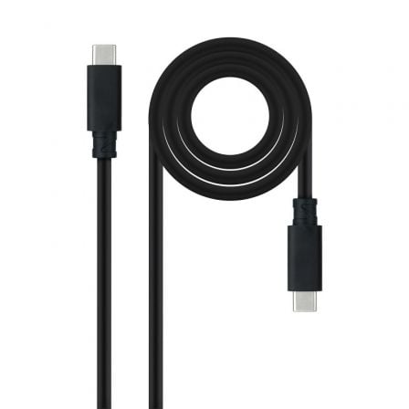 art_nan-cab-10-01-4100_2 Cable usb 3.1 tipo-c nanocable 10.01.4100/ usb tipo-c macho - usb tipo-c macho/ hasta 100w/ 10gbps/ 50cm/ negro