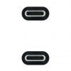 Cable usb 3.2 tipo-c nanocable 10.01.4103/ usb tipo-c macho - usb tipo-c macho/ hasta 100w/ 20gbps/ 3m/ negro