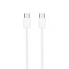 Cable USB 2.0 Tipo-C Nanocable 10.01.6001-CO/ USB Tipo-C Macho - USB Tipo-C Macho/ Hasta 60W/ 480Mbps/ 1m/ Blanco