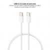 Cable USB 2.0 Tipo-C Nanocable 10.01.6001-CO/ USB Tipo-C Macho - USB Tipo-C Macho/ Hasta 60W/ 480Mbps/ 1m/ Blanco