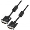 Cable dvi dual nanocable 10.15.0802/ dvi macho - dvi macho/ 1.8m/ negro