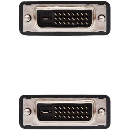 Cable dvi dual nanocable 10.15.0802/ dvi macho - dvi macho/ 1.8m/ negro