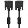 Cable dvi dual nanocable 10.15.0802/ dvi macho - dvi macho/ 1.8m/ negro