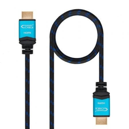 art_nan-cab-10-15-3710_1 Cable hdmi 2.0 4k nanocable 10.15.3710/ hdmi macho - hdmi macho/ 10m/ negro/ azul