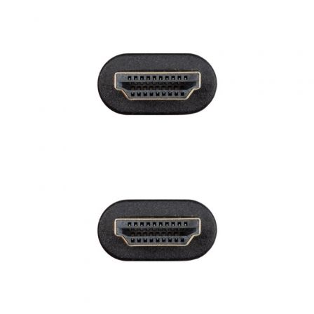 Cable hdmi 2.0 4k ccs nanocable 10.15.3900/ hdmi macho - hdmi macho/ 50cm/ negro