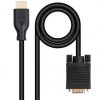 Cable conversor nanocable 10.15.4602/ vga macho - hdmi 8k macho/ 1.8m/ negro