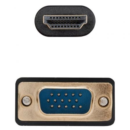 Cable conversor nanocable 10.15.4602/ vga macho - hdmi 8k macho/ 1.8m/ negro