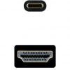 Cable conversor nanocable 10.15.5135/ usb tipo-c macho - hdmi macho/ 5m/ negro