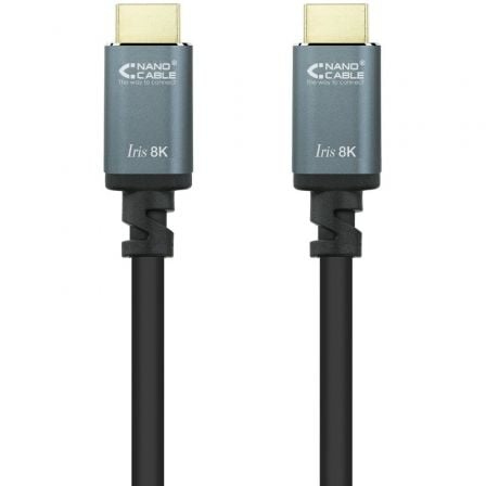 Cable hdmi 2.1 iris 8k nanocable 10.15.8010/ hdmi macho - hdmi macho/ 10m/ negro