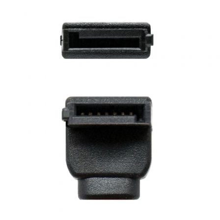 Cable sata nanocable 10.18.0202-oem/ sata hembra - sata hembra/ 50cm/ rojo