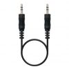 Cable estéreo nanocable 10.24.0120/ jack 3.5 macho - jack 3.5 macho/ 20m/ negro