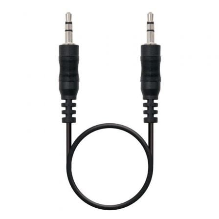 Cable estéreo nanocable 10.24.0120/ jack 3.5 macho - jack 3.5 macho/ 20m/ negro