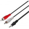 Cable estéreo nanocable 10.24.0310/ jack 3.5 macho - 2x rca macho/ 10m/ negro