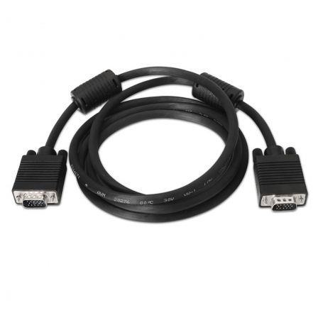 Cable svga nanocable 10.15.0101/ vga macho - vga macho/ 1m/ negro