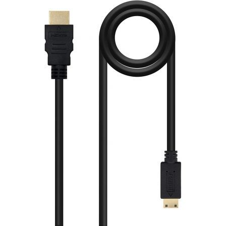 art_nan-cab-10.15.0902_2 Cable hdmi nanocable 10.15.0902/ hdmi macho - mini hdmi macho/ 1.8m/ negro