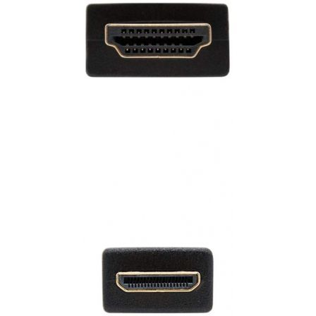 art_nan-cab-10.15.0902_3 Cable hdmi nanocable 10.15.0902/ hdmi macho - mini hdmi macho/ 1.8m/ negro