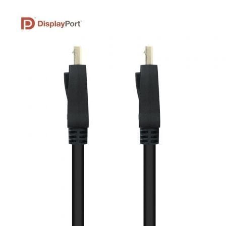 Cable displayport 1.4 8k nanocable 10.15.2501-l150/ displayport macho - displayport macho/ 1.5m/ certificado/ negro