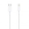 Cable USB 2.0 Tipo-C Lightning Nanocable 10.10.0601/ USB Tipo-C Macho - Lightning Macho/ 1m/ Blanco