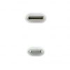 Cable USB 2.0 Tipo-C Lightning Nanocable 10.10.0601/ USB Tipo-C Macho - Lightning Macho/ 1m/ Blanco