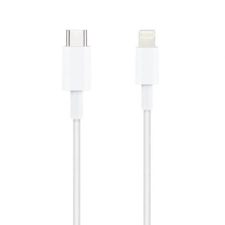 Cable usb 2.0 tipo-c lightning nanocable 10.10.0602/ usb tipo-c macho - lightning macho/ 2m/ blanco