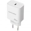 Cargador de pared nanocable 10.10.2005/ 1xusb tipo-c/ 20w/ blanco
