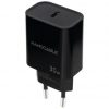 Cargador de pared nanocable 10.10.2010/ 1xusb tipo-c/ 30w/ negro