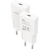 Cargador de pared nanocable 10.10.2021/ 1xusb tipo-c/ 20w/ blanco