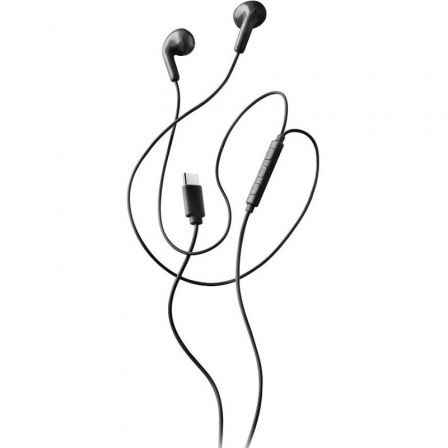 Auriculares intrauditivos ngs cross glide/ con micrófono/ usb tipo-c/ negros