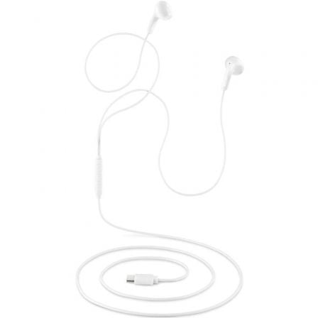 Auriculares intrauditivos ngs cross glide/ con micrófono/ usb tipo-c/ blancos