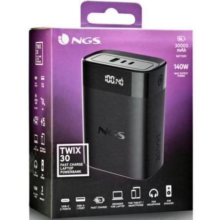 art_ngs-bat-twix30-bk_4 Powerbank 30000mah ngs twix30/ 140w/ compatible con portátiles/ negra