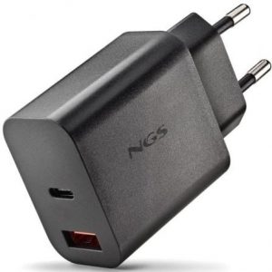 Cargador de pared gan ngs era 20w/ 1xusb tipo-c/ 1xusb/ 20w
