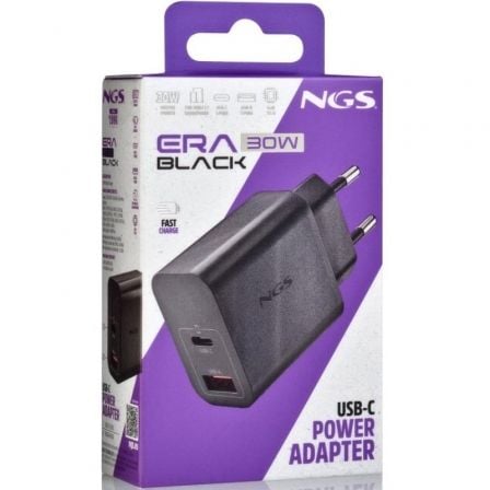 art_ngs-carga-era-30w-bk_5 Cargador de pared gan ngs era 30w/ 1xusb tipo-c/ 1xusb/ 30w