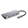 Docking USB Tipo-C NGS WonderDock8/ 3xUSB/ 1xUSB Tipo-C DP/ 1xHDMI 4K/ 1xRJ45/ 1xLector Tarjetas SD
