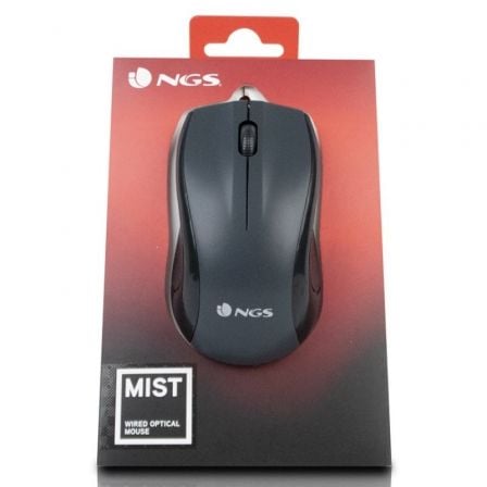 Ratón ngs black mist/ hasta 1000 dpi