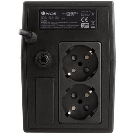 Sai offline ngs fortress 900 v3/ 600va/ 2 salidas/ formato torre