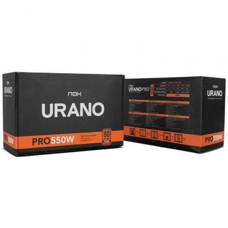 Fuente de Alimentación Nox Urano VX/ 550W/ Ventilador 12cm/ 80 Plus Bronze