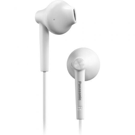 Auriculares intrauditivos panasonic rp-tcm55/ con micrófono/ jack 3.5/ blancos