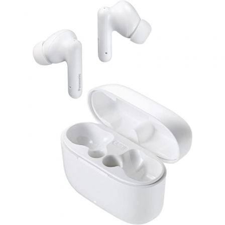 Auriculares bluetooth panasonic rz-b110w con estuche de carga/ autonomía 6h/ blancos
