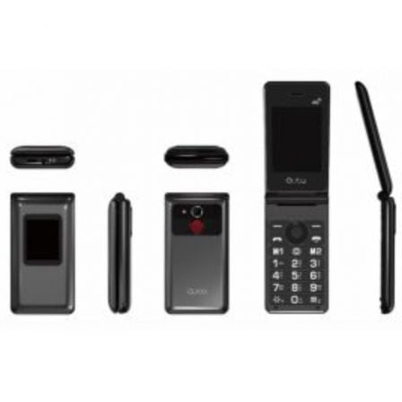 Teléfono móvil qubo x-28 4g para personas mayores/ negro