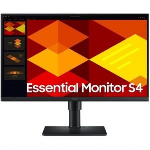Monitor profesional samsung essential monitor s4 s40gd s24d402gau/ 24"/ full hd/ regulable en altura/ negro