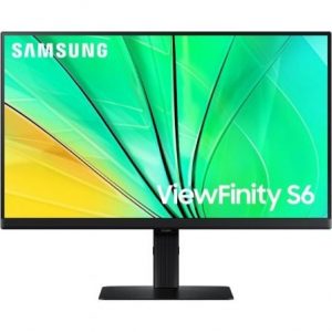 Monitor profesional samsung viewfinity s6 s24d600eau 24"/ qhd/ regulable en altura/ negro