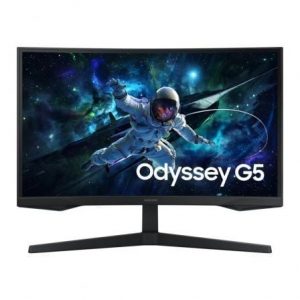 Monitor gaming curvo samsung odyssey g5 s27cg552eu 27"/ qhd/ 1ms/ 165hz/ va / negro