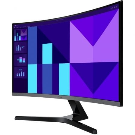 Monitor profesional curvo samsung essential monitor s3 s39gd s27d396gau 27"/ full hd/ multimedia/ negro y plata