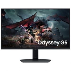 Monitor gaming samsung odyssey g5 s27dg500eu 27"/ qhd/ 1ms/ 180hz/ ips/ regulable en altura/ negro