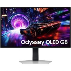 Monitor gaming samsung odyssey oled g8 g81sf s27fg810su 27"/ 4k/ 0.03ms/ 240hz/ oled/ regulable en altura/ plata