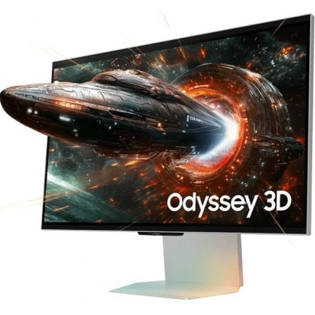 Monitor gaming samsung odyssey 3d g90xf s27fg904xu 27"/ 4k/ 1ms/ 165hz/ 3d/ multimedia/ regulable en altura/ plata